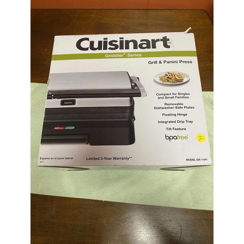Cuisinart Griddler Series Grill Panini Press GR-11P1 Brand New In Box